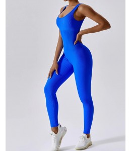  Жіночий безшовний комбенізон у рубчик Leggings Body Cannota Rib (BLUE DEEPTH)